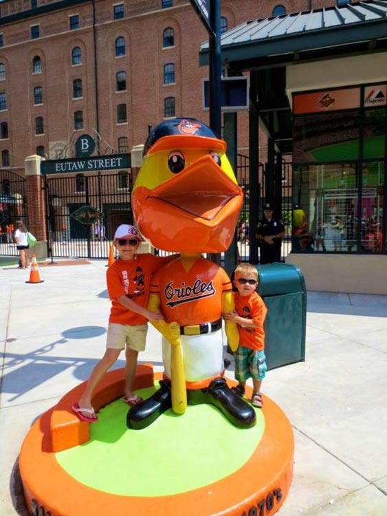 Besuch eines Baseballspiels der Baltimore Orioles. Let’s go O’s!